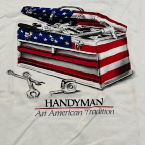 Vintage Handyman An American Tradition‎ White T-shirt Adult Size Medium - Picture 5 of 9